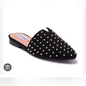 Steve Madden Black Studded Women's Mules